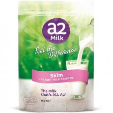 A2进口脱脂高钙儿童学生成人奶粉 1kg无添加A2优质奶...