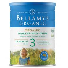 无会员优惠 Bellamy's Organic 贝拉米婴幼儿配方奶粉3段有机婴儿奶粉 900克