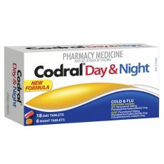 消除感冒症状的特效感冒药白加黑 白片18粒 夜片6粒 Codral