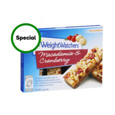 夏威夷果与蔓越莓谷物能量棒 4包 Weightwatchers