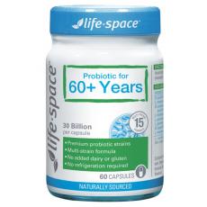老年人益生菌 肠道健康 缓解便秘 提高免疫力 60粒  Life Space