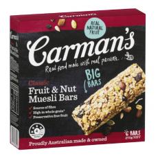 卡曼经典水果和坚果棒 6包独立装  Carman's