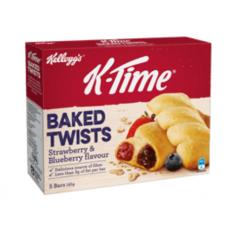 覆盆子和苹果夹心扭扭棒  5小包 185克  kellogg's