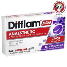 Difflam+锭黑加仑 16缓解发炎的喉咙痛麻醉抗菌消炎
