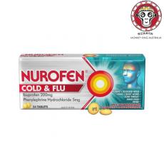 Nurofen 感冒和流感多症状缓解片 200mg布洛芬...