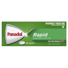 Panadol Rapid Paracetamol 镇痛消炎退烧胶囊 500 毫克 40 片 温和有效缓解疼痛和不适